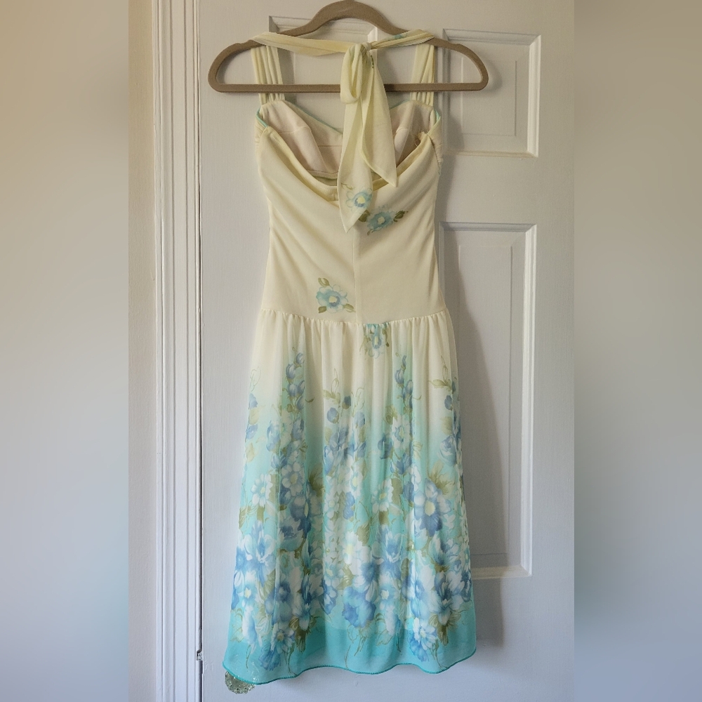 Trixxi Floral Halter Dress - Picture 2 of 3